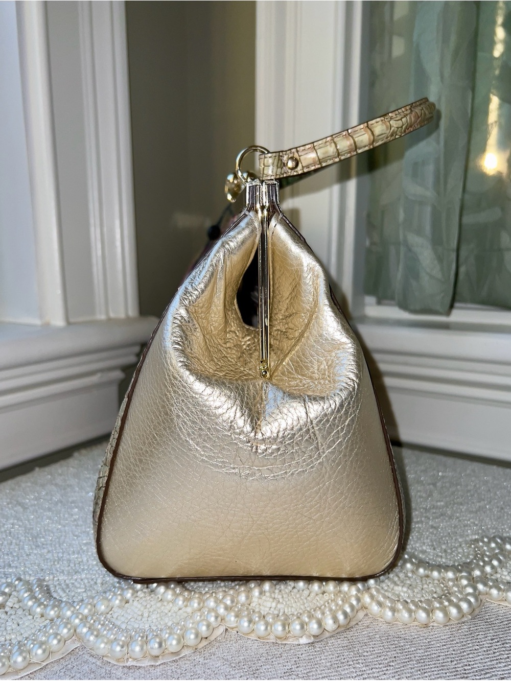 NWT Brahmin Leather JULIETTE Top Handle Bag in Amethyst Celestine - Picture 5 of 11